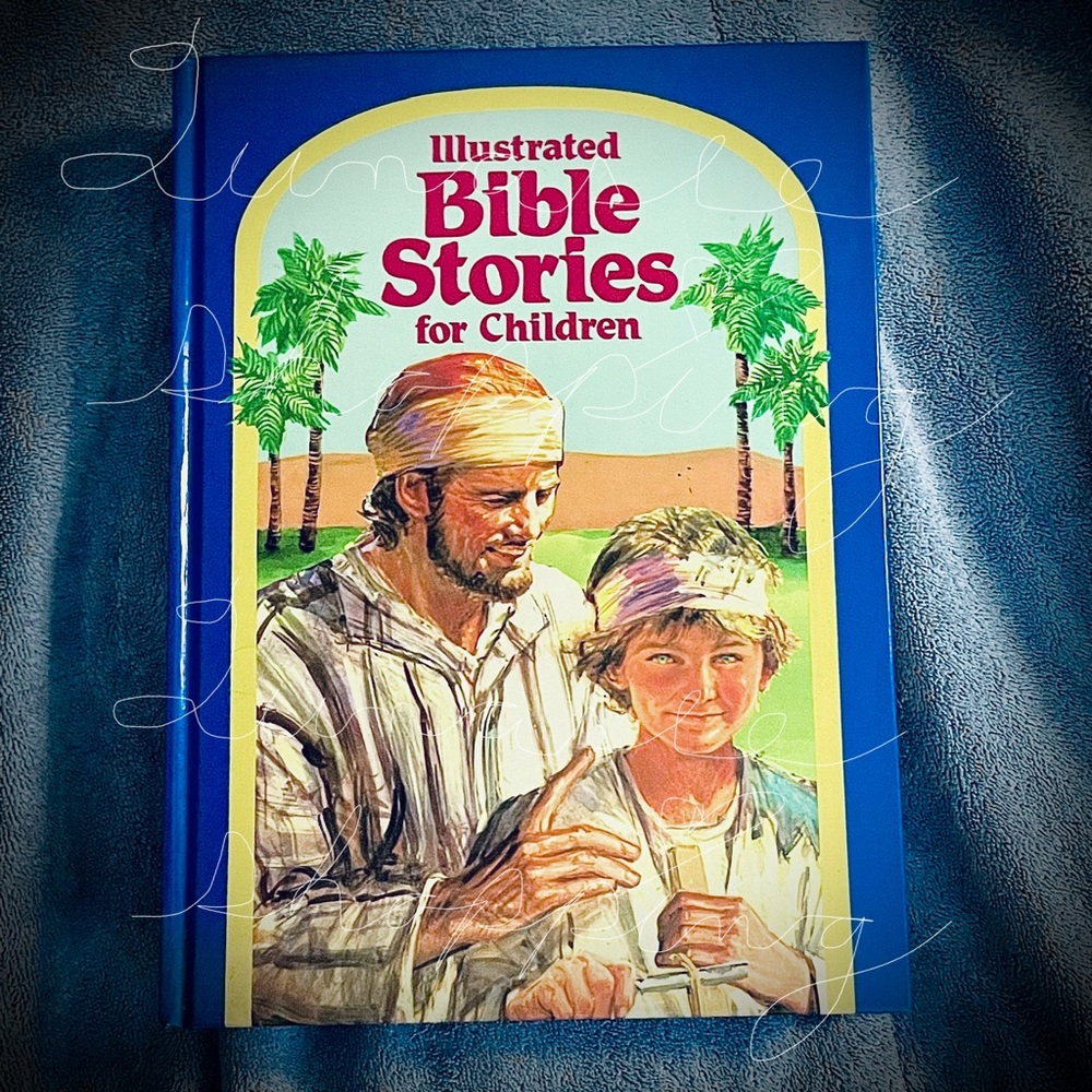 Vintage 80’s Illustrated Bible Stories for Children Hardcover Book